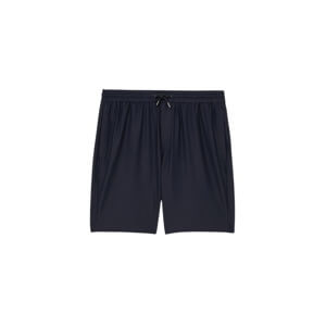 REISS Ajay Seersucker Drawstring Shorts in Navy